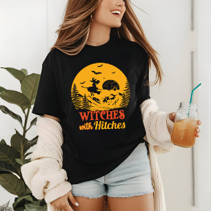 Halloween Camping Witch, underlig Modern T Shirt