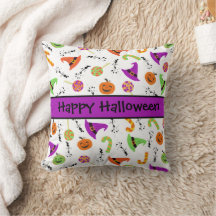 Halloween Candies Pumpkins Witch Hats Mönster Thr