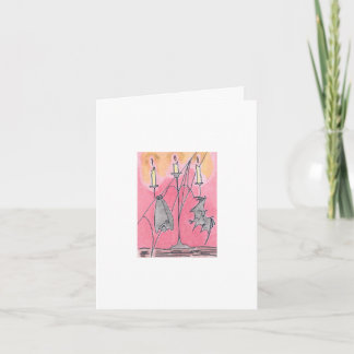 Halloween Candlebats Kort