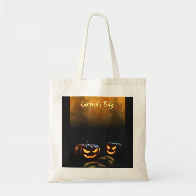 Halloween Candy Bags för barn Tygkasse (Framsidan)