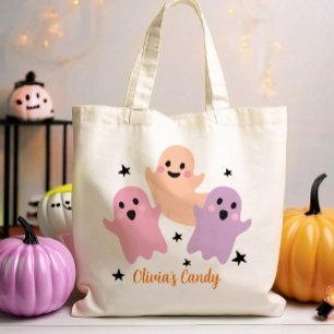 Halloween Candy Bus eller godis Personlig Girl Tygkasse