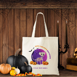 Halloween Candy Bus eller godis Tote Bag Tygkasse