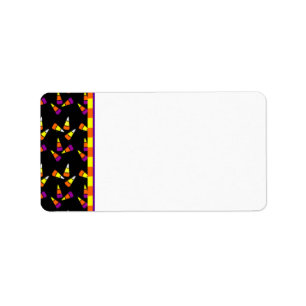 Halloween Candy corn Adressetiketter