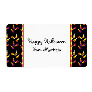 Halloween Candy corn Anpassningsbar-etiketter Fraktsedel
