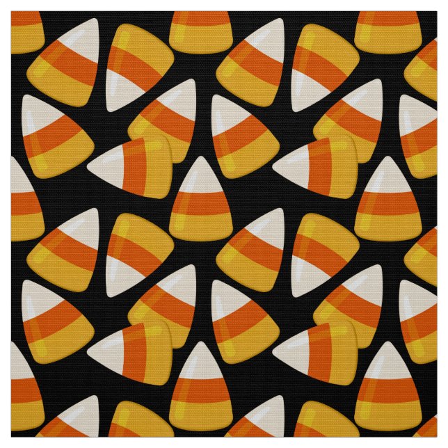 Halloween Candy corn Black Tyg (Provkarta)
