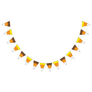 Halloween Candy corn buntbanderoll Vimplar