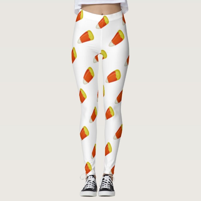 halloween candy corn candies leggings (Framsida)