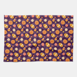 Halloween Candy corn Candies på Lila Kökshandduk