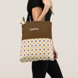 Halloween Candy corn Chocolate Vanilla Namn Tygkasse