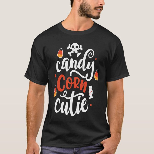 Halloween candy corn cutie for kids t shirt (Framsida)