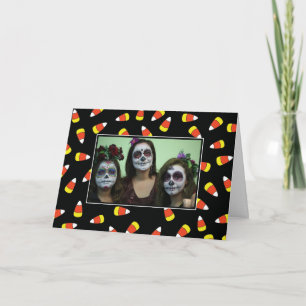 Halloween Candy corn-fotokort Kort
