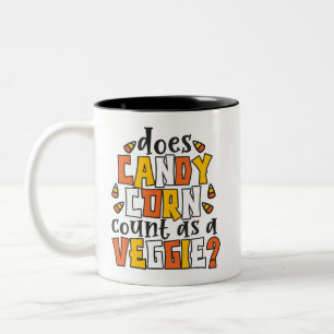 Halloween Candy corn Funny Två-Tonad Mugg