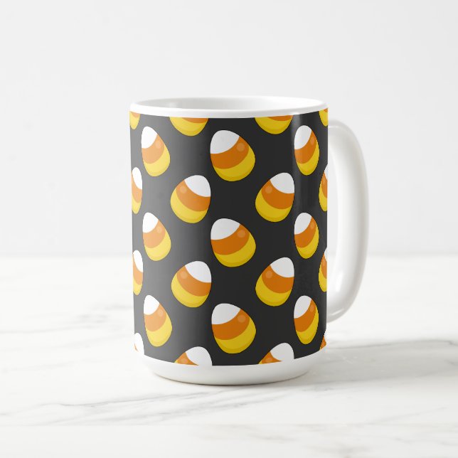 Halloween Candy corn Kaffemugg (Framsida höger)
