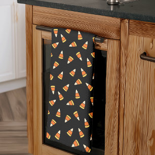 Halloween Candy corn Mönster Kökshandduk