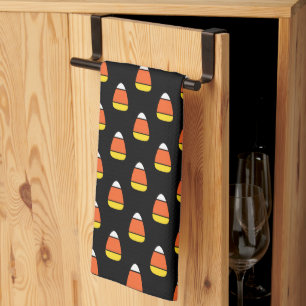 Halloween Candy corn Mönster Kökshandduk