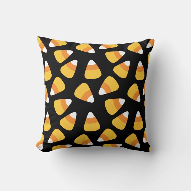 Halloween Candy corn Mönster Pillow Kudde (Framsida)