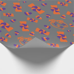 Halloween Candy corn och Sweet Grått Wrapping Papp Presentpapper