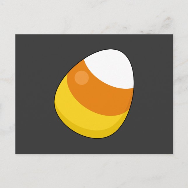 Halloween Candy Corn på svenska Helg Vykort (Framsida)