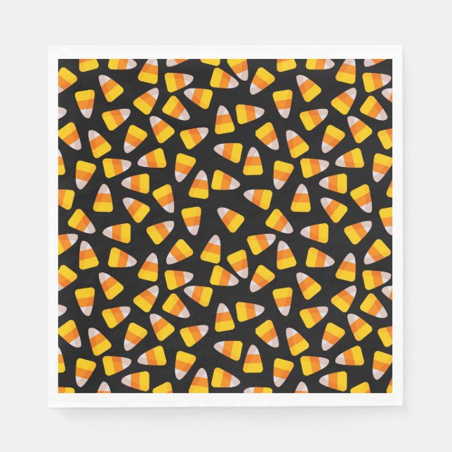 Halloween Candy corn Pappra Napkins Pappersservett (Framsidan)