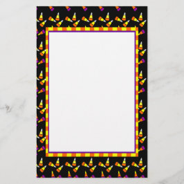 Halloween Candy corn Stationery Brevpapper