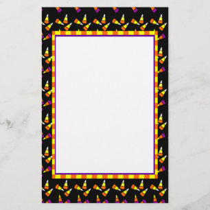 Halloween Candy corn Stationery Brevpapper