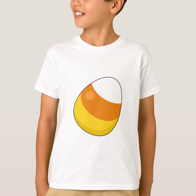 Halloween Candy corn T Shirt (Framsida)