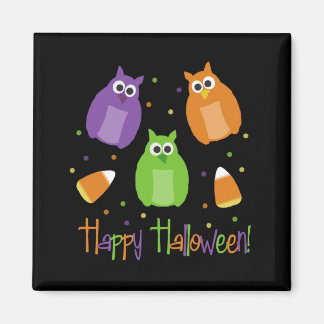 Halloween Candy corn Uggla Magnet