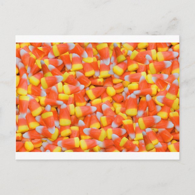 halloween candy corn vykort (Framsida)