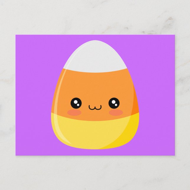 Halloween Candy corn Vykort (Framsida)