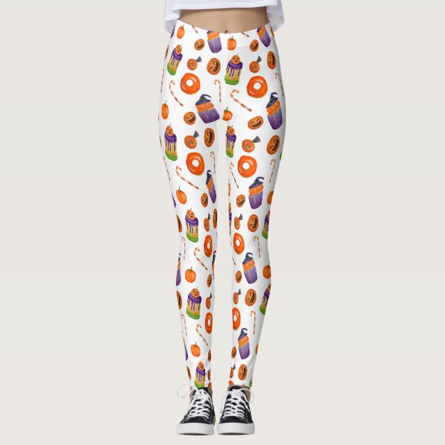 Halloween Candy Cupkaka Leggings | Costume Party (Framsida)