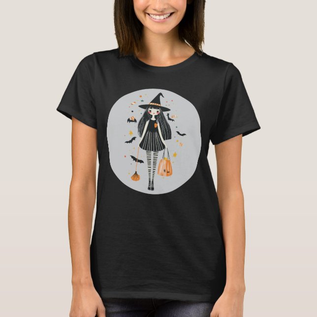 Halloween Candy Girl T-Shirt (Framsida)