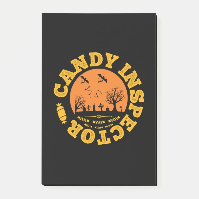Halloween Candy Inspection Birthday Post-it Block (Framsida)
