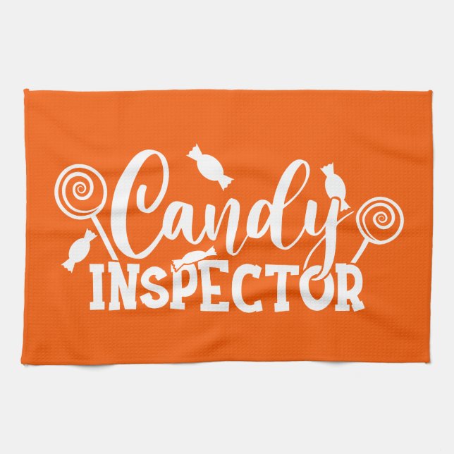 Halloween Candy Inspection Kökshandduk (Horisontell)