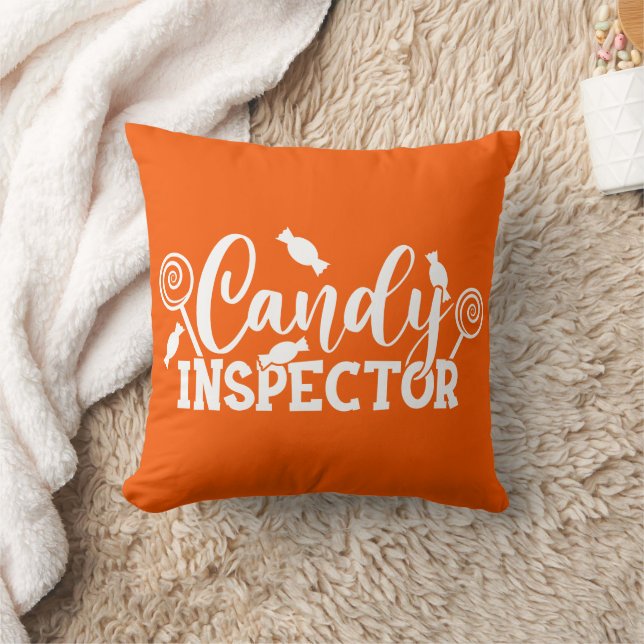 Halloween Candy Inspection Kudde (Filt)