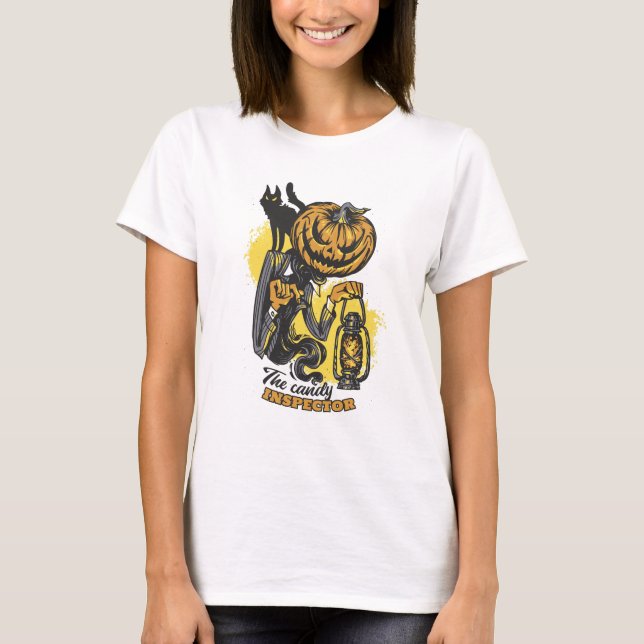 Halloween Candy Inspection T Shirt (Framsida)