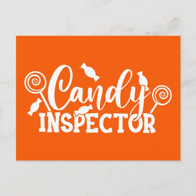 Halloween Candy Inspection Vykort (Framsida)