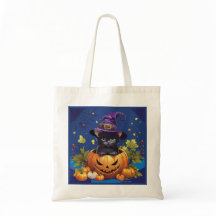 Halloween Candy Kattunge Personlig Budget Tote