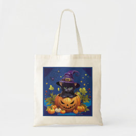 Halloween Candy Kattunge Personlig Budget Tote Tygkasse