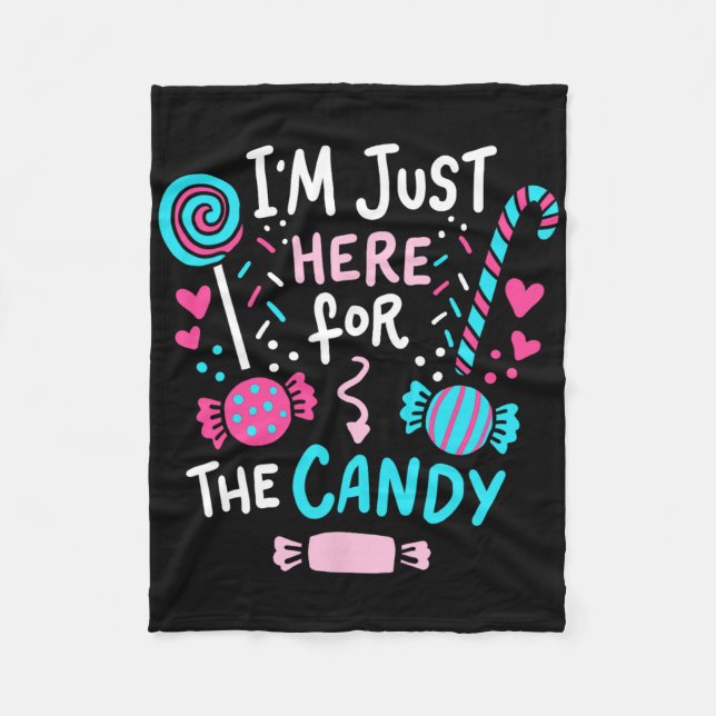 Halloween Candy Lollipop Cute Gift Fleecefilt (Framsidan)