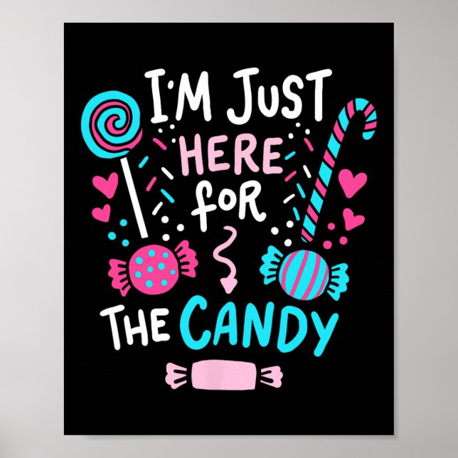 Halloween Candy Lollipop Cute Gift Poster (Framsidan)