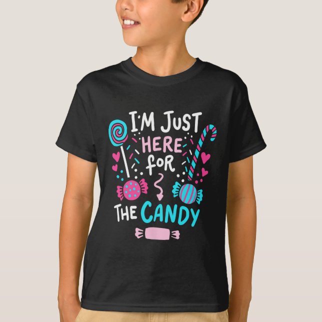 Halloween Candy Lollipop Cute Gift T Shirt (Framsida)