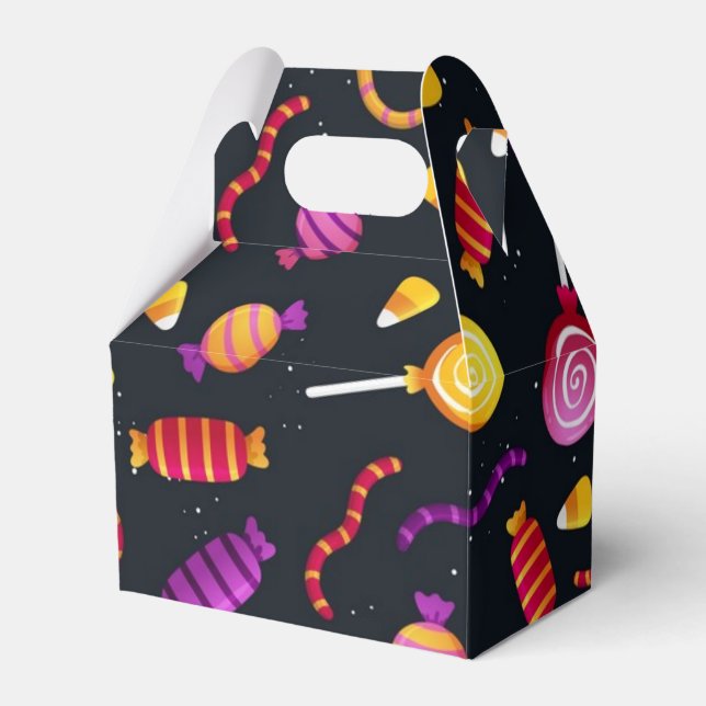 Halloween candy mönster presentaskar (Framsidan Sidan)