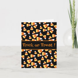 Halloween candy mönster, roligt candy corn-behandl inbjudan