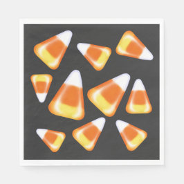 Halloween candy mönster, roligt candy corn-behandl pappersservett