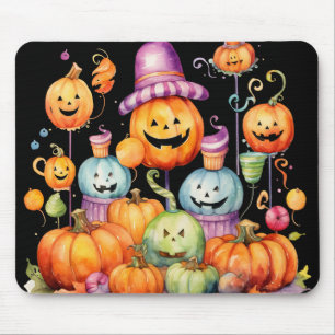 HALLOWEEN CANDY & PUMPKINS FÄRGAD MUSMATTA