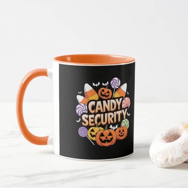 Halloween Candy Security Mugg (Med munk)