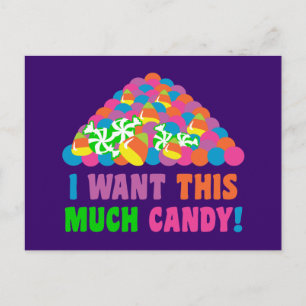 Halloween Candy Vykort