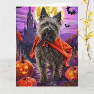 Halloween Cane Corso Vampire Pumpa Skräckinjagande Kort