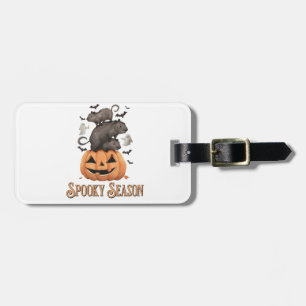 Halloween Capybara Bagagebricka