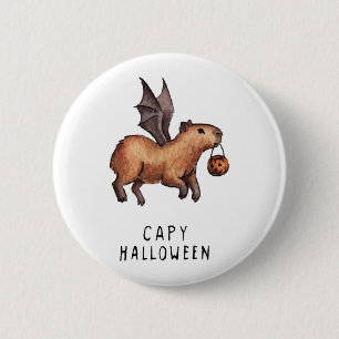 Halloween Capybara Knapp